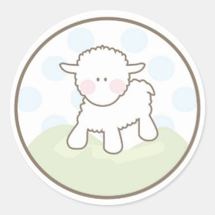 Rond Bébé Invitation ou Favoriser Sticker