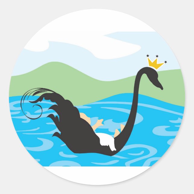 Rond Bébé Invitation ou Favoriser Sticker (Devant)