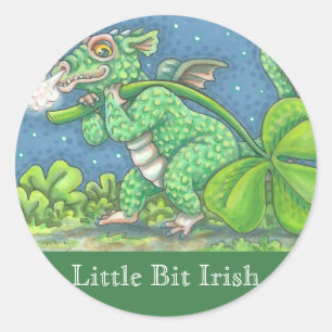 Rond BÉBÉ IRLANDAIS DRAGON IMAGINAIRE STICKER Feuille