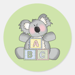 Rond Bébé Koala Bear Sticker