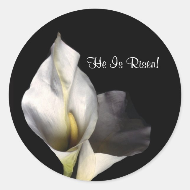 Rond Belle Bénie et Merveilleuse Sticker de Pâques (Devant)