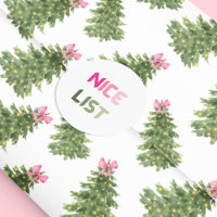 Belle Liste Pink & Green Christmas Fun Sticker Ron