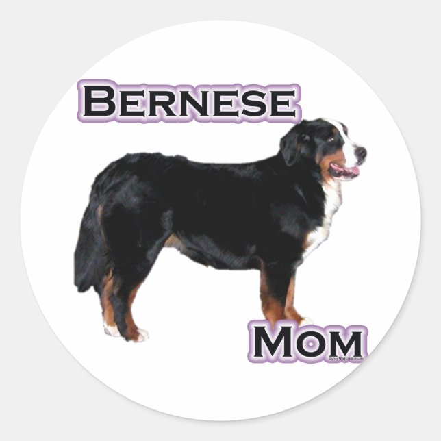Rond Bernese Mom 4 - Sticker (Devant)