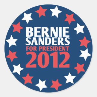 Rond Bernie Sanders pour Sticker Président 2012