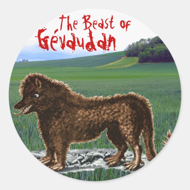 Rond Bête du Sticker du Gévaudan (Devant)