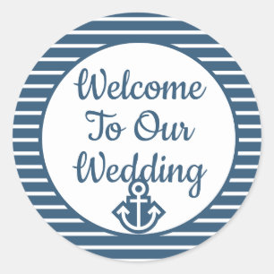 Rond Bienvenue À Notre Sticker Mariage