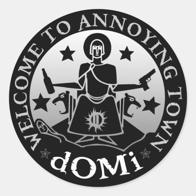 Rond Bienvenue Sur Le Sticker Qui Vous Emmerde ! (Devant)