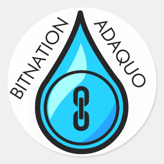 Rond Bitnation Adaquo Sticker feuilles! (Devant)
