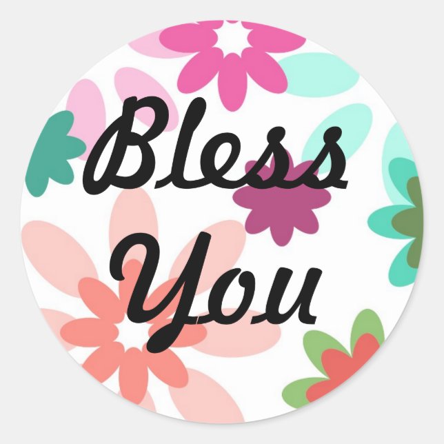 Rond Bless You sticker (Devant)