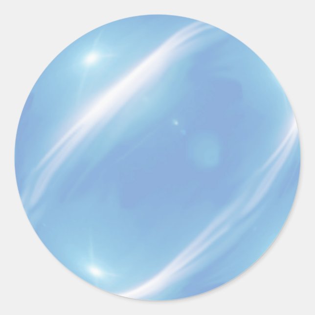 Rond Bleu Bleu Jaw Briser Party Sticker (Devant)