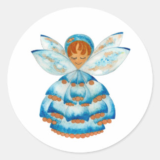 Rond Bleu Boule Pixie Sticker