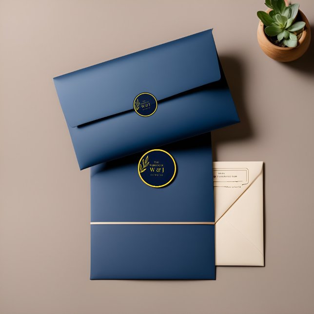 Rond bleu et or : sticker maker en ligne : mariage (Créateur téléchargé)