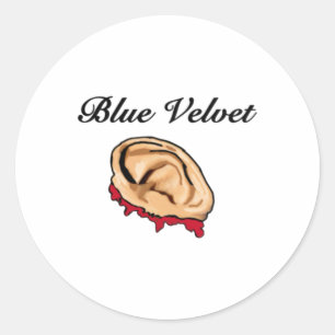 Rond Bleu Velvet Movie Ear Art Sticker