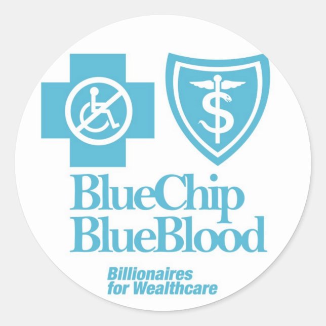 ROND BLEUE CHIP BLEU BLEUE BLOOD STICKER (Devant)