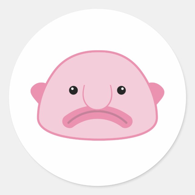 Rond Blobfish Sticker (Devant)