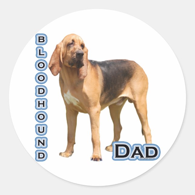 Rond Bloodhound Papa 4 - Sticker (Devant)