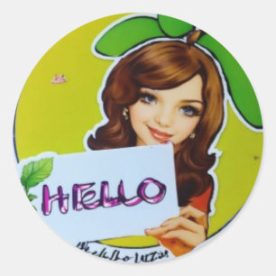Rond Bonjour Sticker