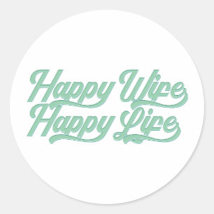 Rond Bonne femme Bonne vie Fête des mères Sticker