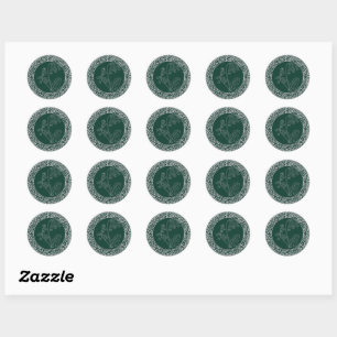 Rond Botanical Seal Sticker (Green)