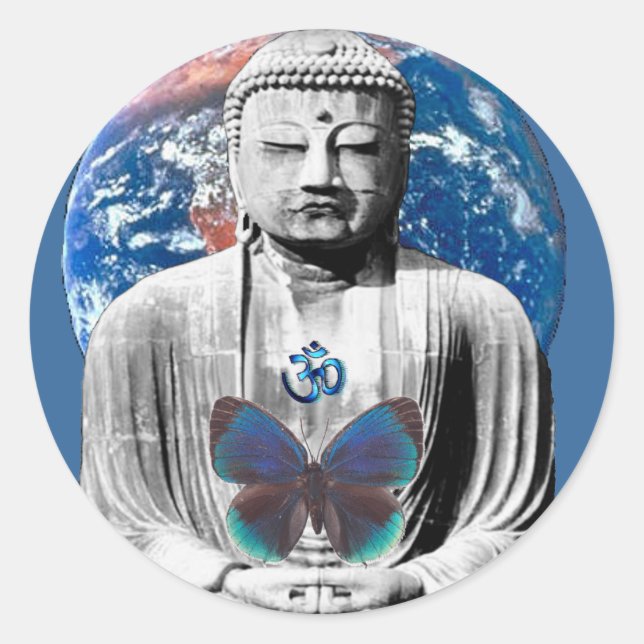 Rond Bouddha Attend Sticker (Devant)