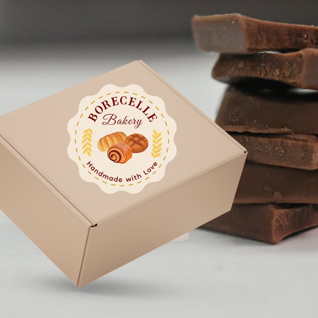 Rond Boulangerie beige Sticker (Créateur téléchargé)