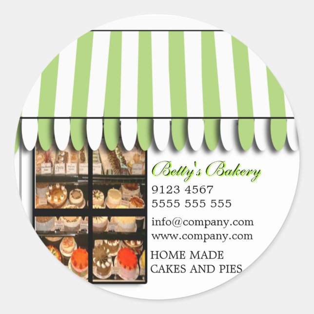 Rond Boulangerie Sticker (Devant)