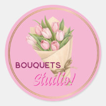 Bouquets logo commercial Sticker