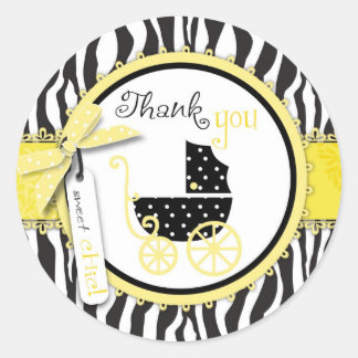 Rond Boutique Chic TY Sticker Jaune