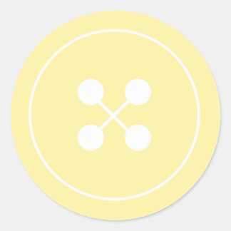 Rond Bouton jaune Baby shower Favoriser Sticker