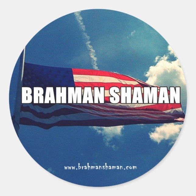 ROND BRAHMAN SHAMAN - STICKER DE DRAPEAU (Devant)