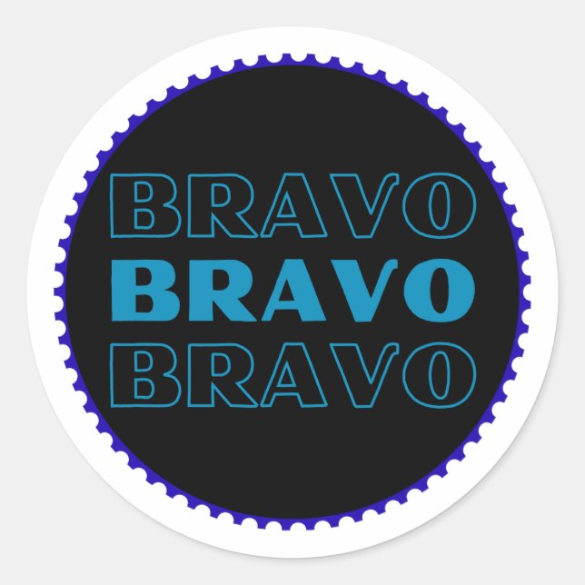 Rond Bravo Sticker – Motivation Reward Sticker for Stud (Devant)