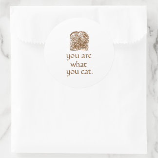 Rond Bread & Calligraphy Rustic Sticker