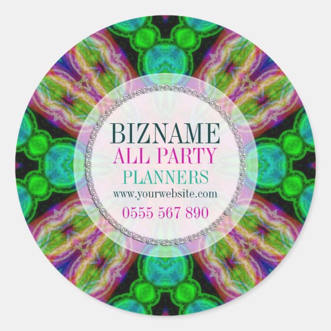 Rond Bright Fun & Colorant produit d'entreprise Sticker (Devant)