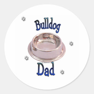 Rond Bulldog Dad - Sticker