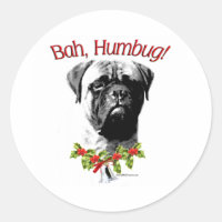 Bullmastiff Bah Humbug - Sticker