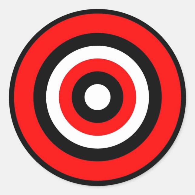 Rond BULLS EYE Sticker (Devant)