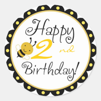 Rond Bumble Bee Sticker HBR2
