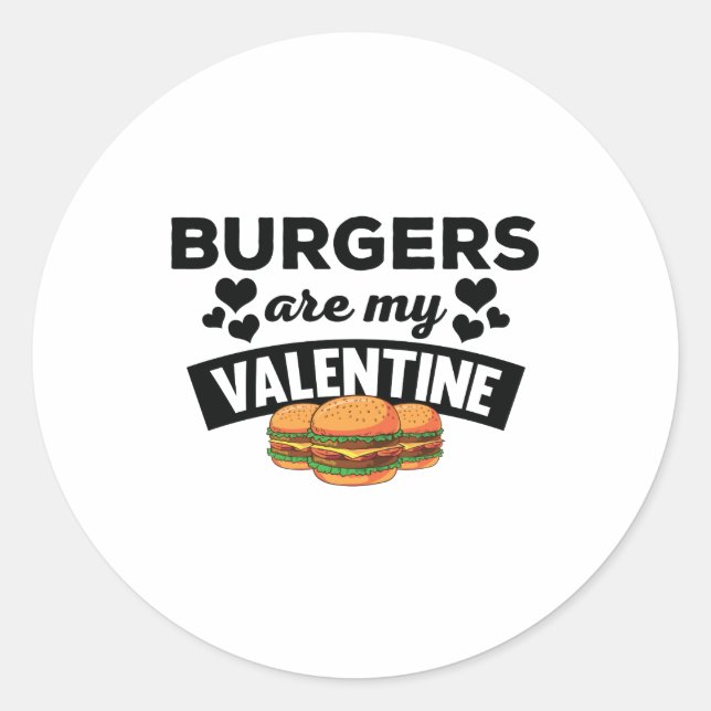 Rond Burgers Drôle Sont Mon Sticker De Citation Valenti (Devant)