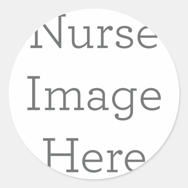 Rond Cadeau unique Nurse Image Sticker (Devant)