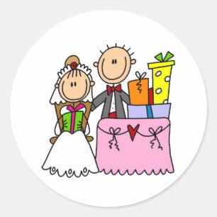 Rond Cadeaux de mariage Sticker Galore