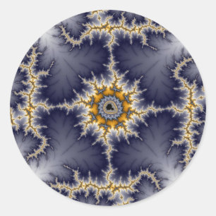 Rond Cadre - Sticker Fractal
