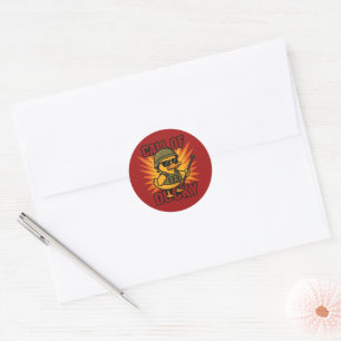 Rond Call of Ducky – Sticker marrant pour gamer canard