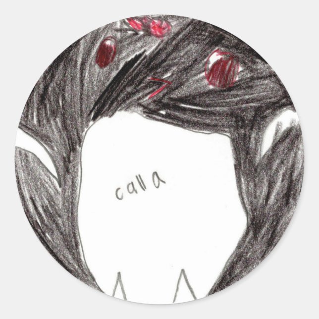 Rond Calla : Sticker en cercle (Devant)