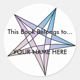 Rond Ce livre appartient aussi... - Sticker