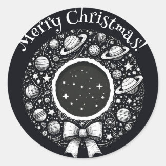Rond Celestial Wreath with Stars Sticker