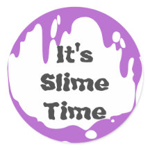 C'est Slime time Anniversaire Fête Favor Sticker