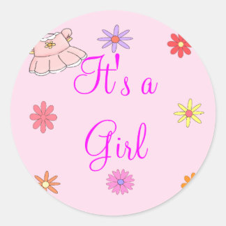 Rond C'est un Sticker pour fille