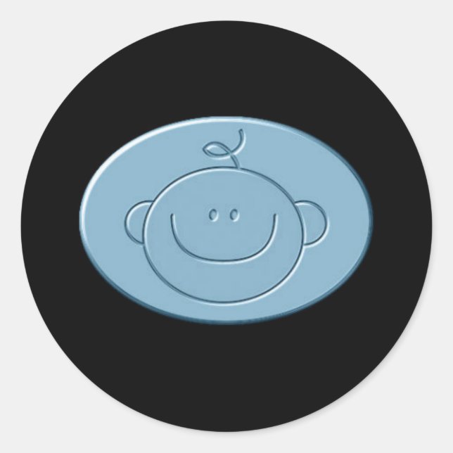 Rond C'est un Sticker pour garçon (Devant)