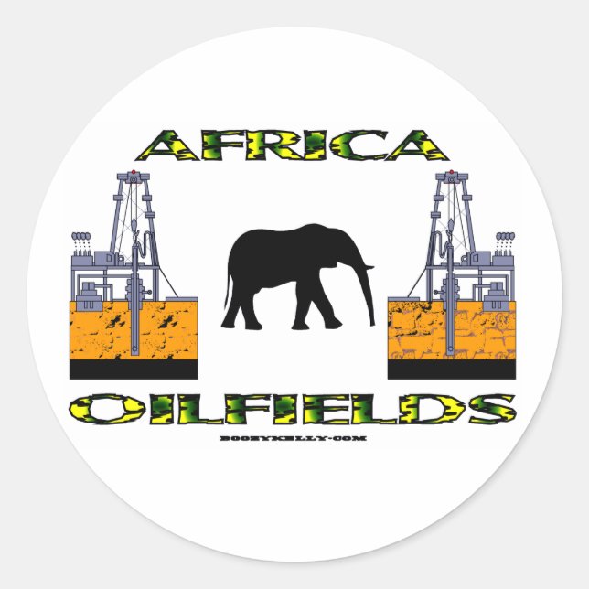 Rond Champs pétroliers d'Afrique, Sticker de champ pétr (Devant)