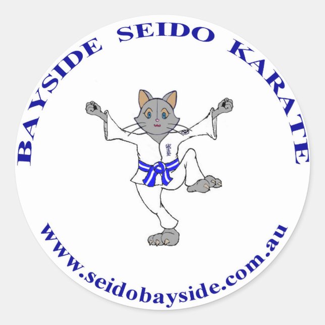 Rond Chat Bayside dans Sticker Seido Gi (Devant)